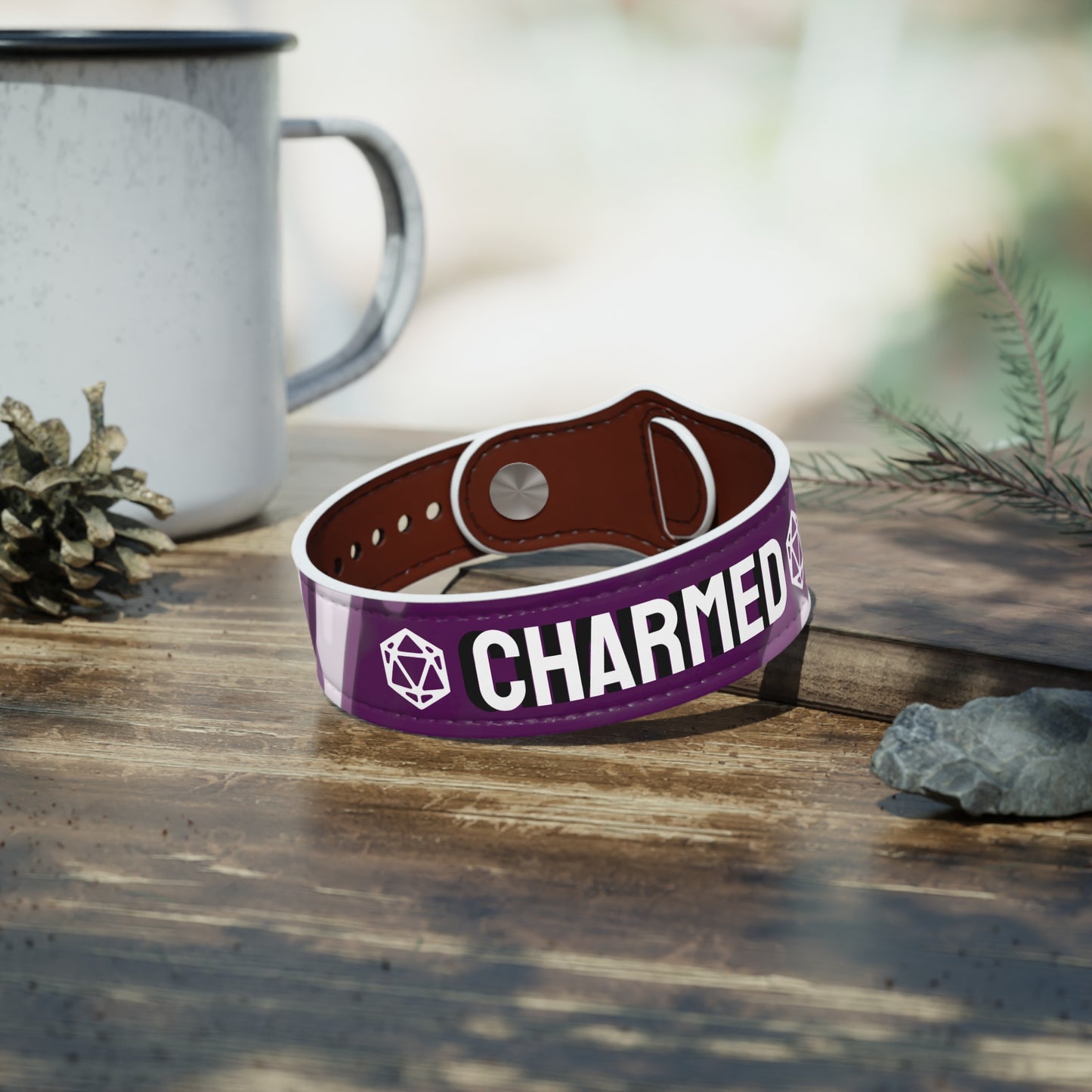Charmed Status Effect - Faux Leather Wristband