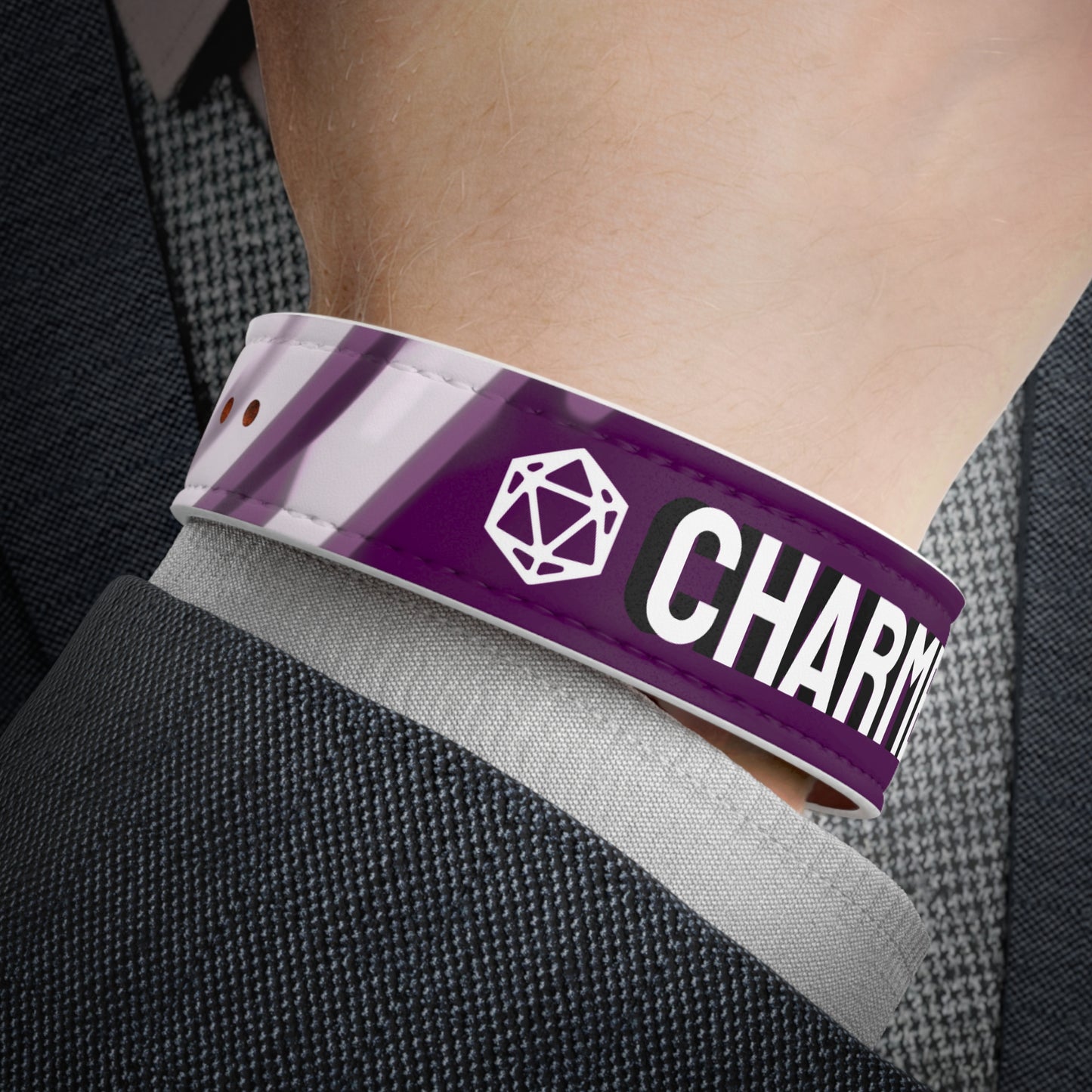 Charmed Status Effect - Faux Leather Wristband