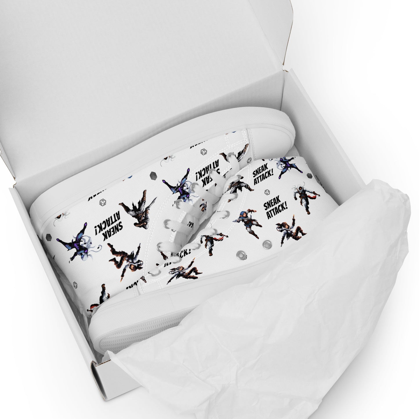 Sneak Attack Sneakers! - Masculine size convention - High top shoes