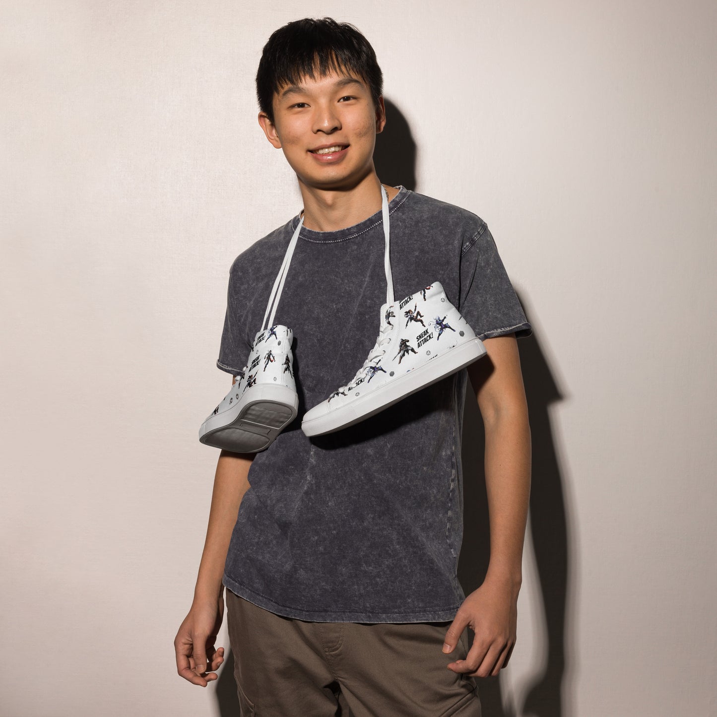 Sneak Attack Sneakers! - Masculine size convention - High top shoes