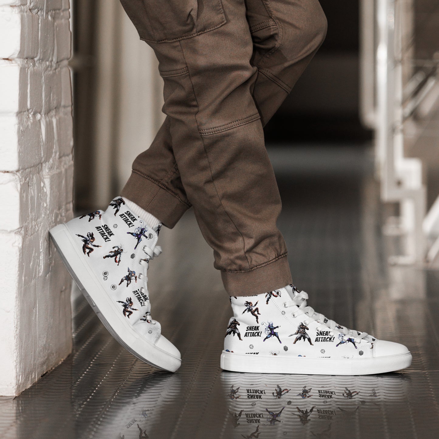 Sneak Attack Sneakers! - Masculine size convention - High top shoes