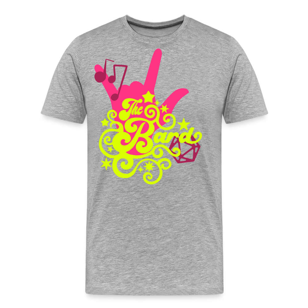 The Bard Neon Tee! - Masculine Fit - heather grey