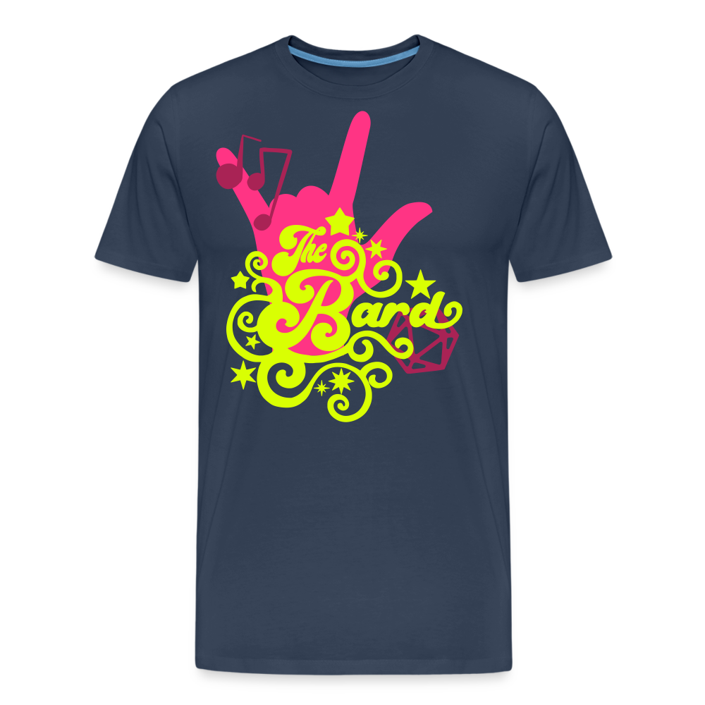 The Bard Neon Tee! - Masculine Fit - navy