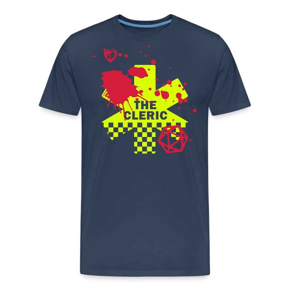 The Cleric Neon Tee! - Masculine Fit - navy