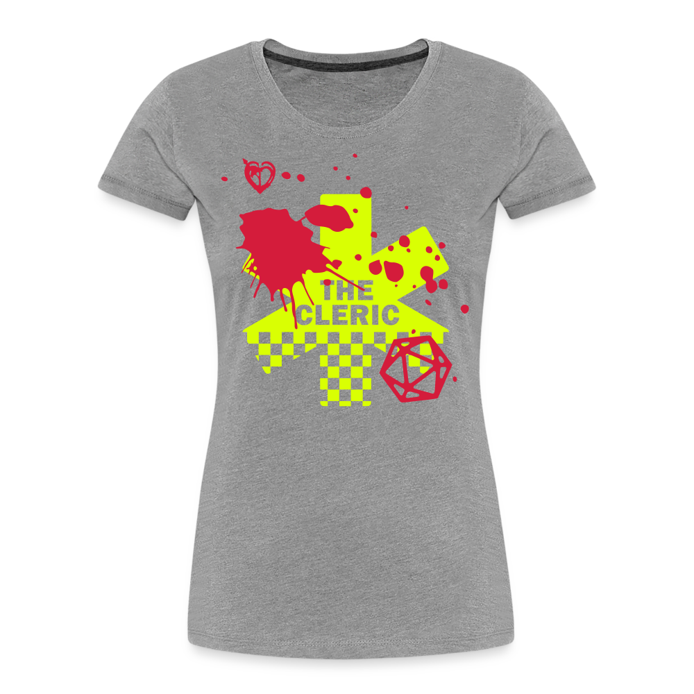 The Cleric Neon Tee! - Feminine Fit - heather grey