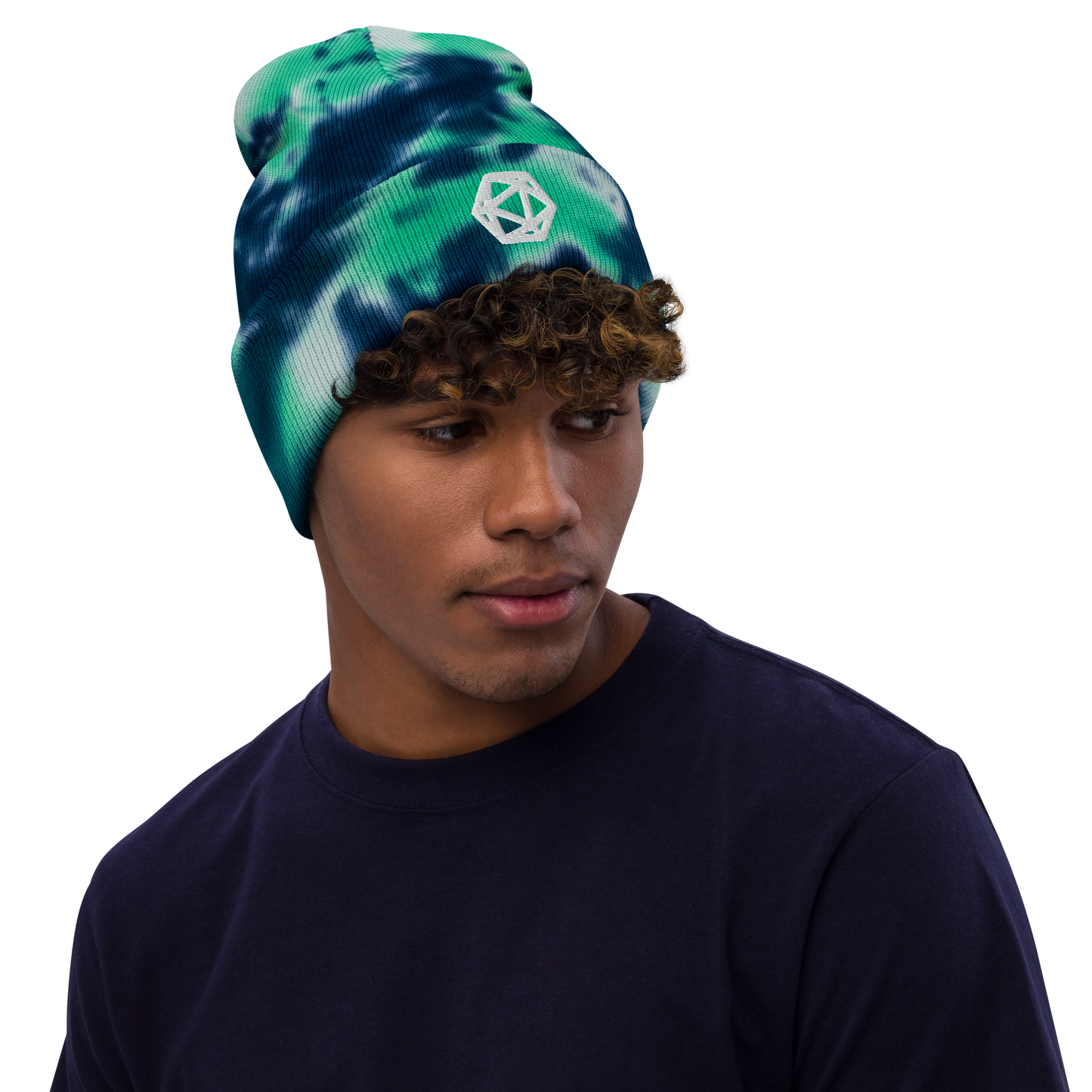 D20 Icosahedron Tie-dye Beanie - Unisex Fit