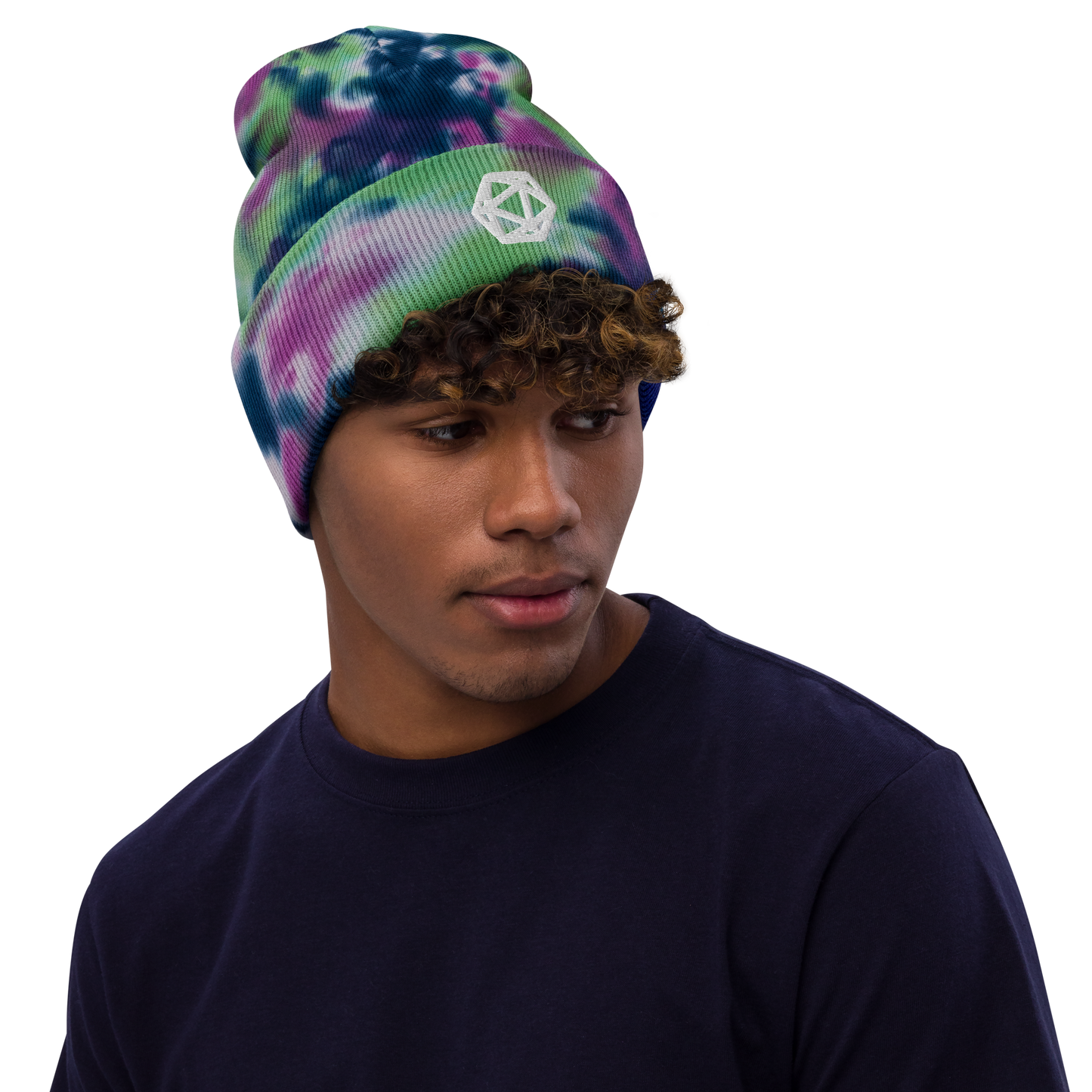 D20 Icosahedron Tie-dye Beanie - Unisex Fit