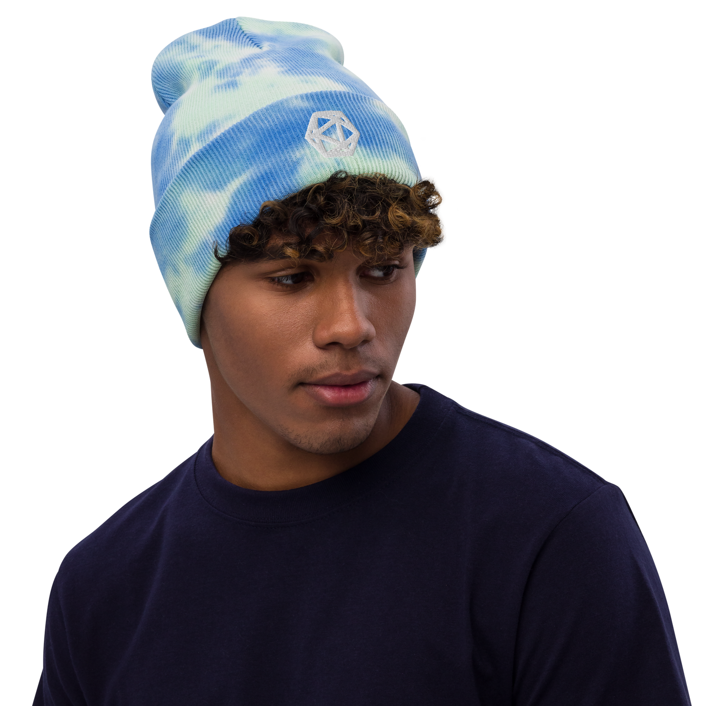 D20 Icosahedron Tie-dye Beanie - Unisex Fit