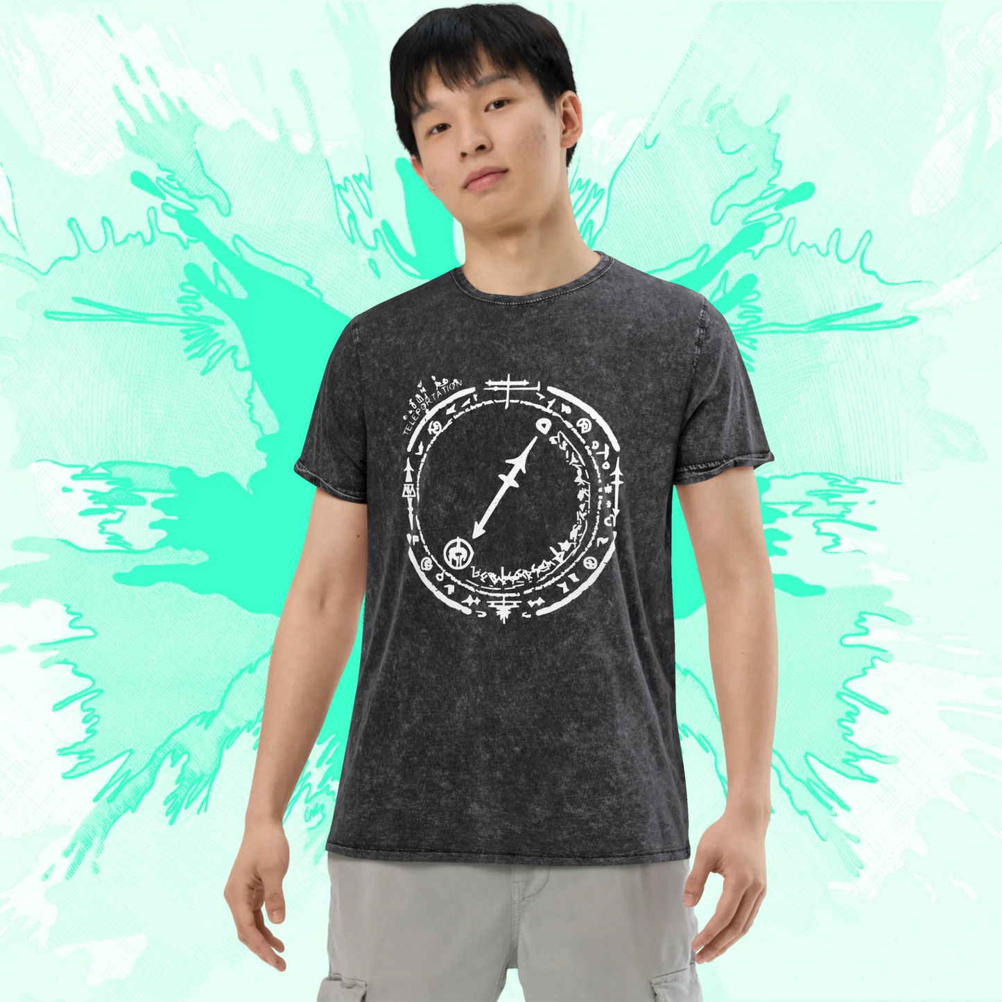 Teleportation Circle Denim Tee - Unisex Fit