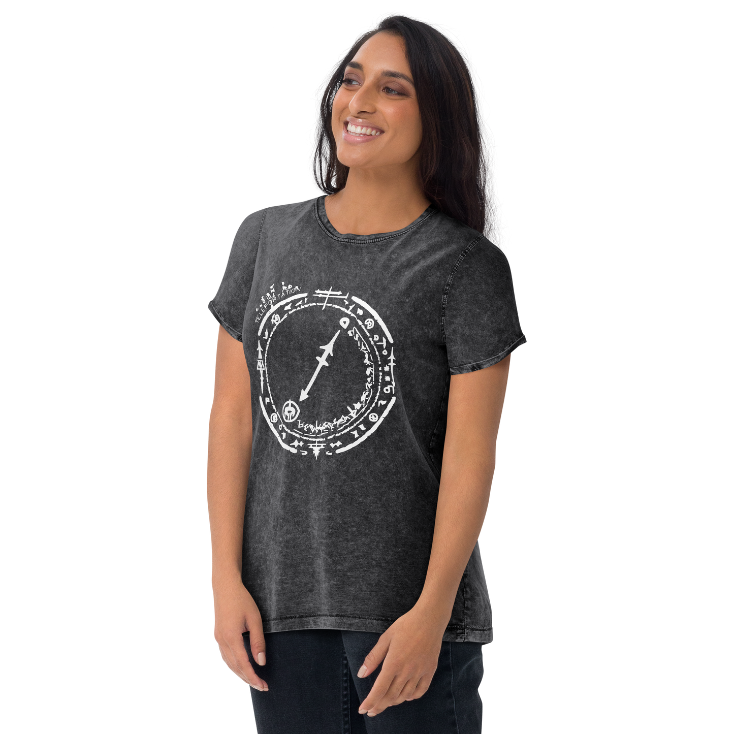 Teleportation Circle Denim Tee - Unisex Fit
