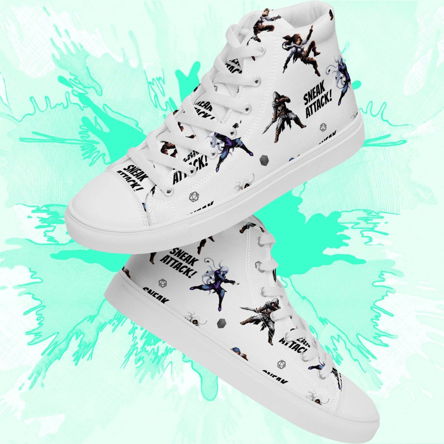 Sneak Attack Sneakers! - Feminine size convention - High top shoes