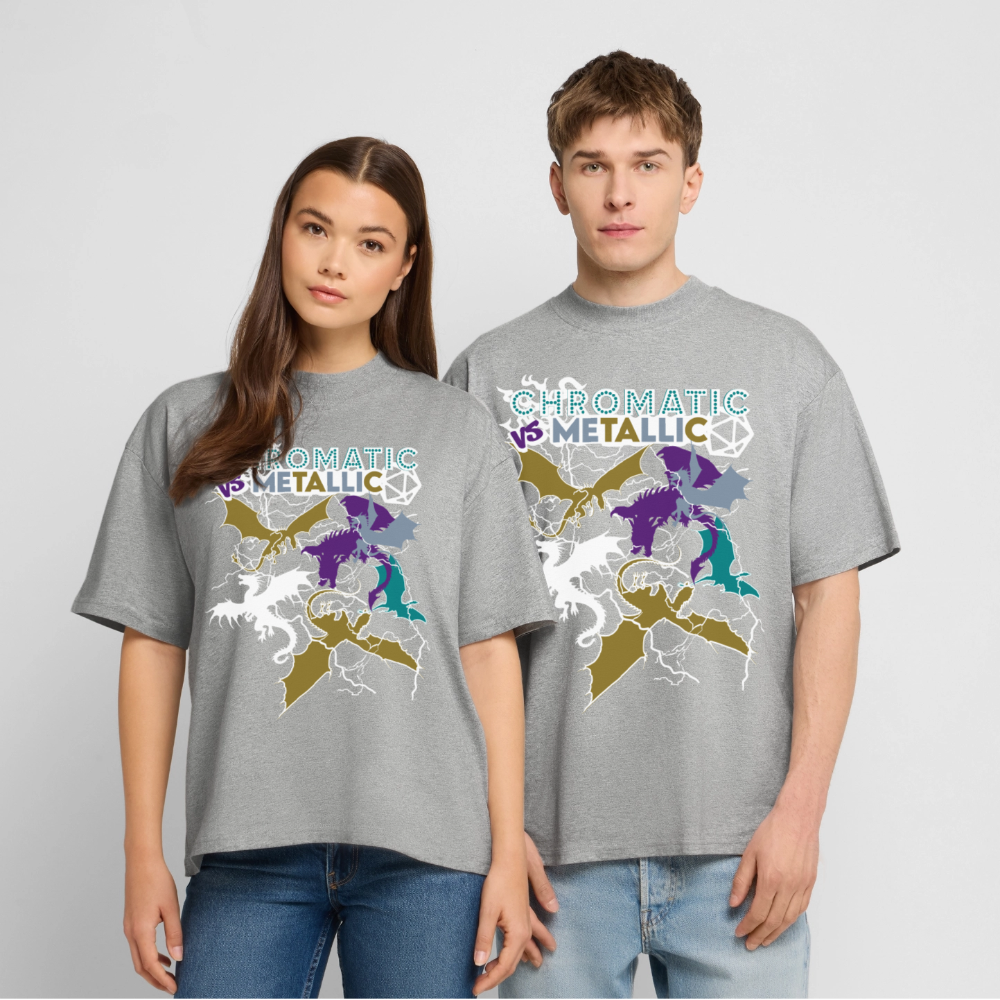 Organic Relaxed T-Shirt Made in EU - heather grey
